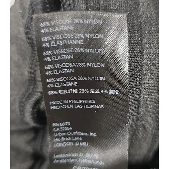 Anthropologie Maeve Womens The Sabine Pull-On Flare Pant Sz L Zippered Leg Grey - Picture 13 of 15